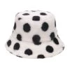 Own Saviour Accessories Polka Faux Fur Bucket Hat