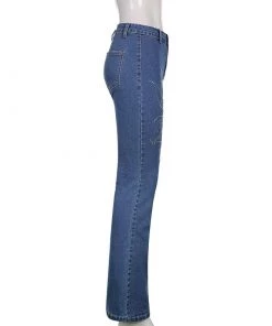Own Saviour Y2K Rhinestone Flare Jeans New In