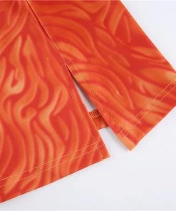 Own Saviour Orange Zebra Mini Dress