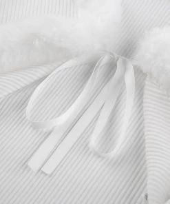 Own Saviour New In White Faux Fur Cardi