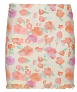 Own Saviour Skirts Floral Mesh Mini Skirt