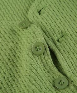 Own Saviour Green Button Crop New In