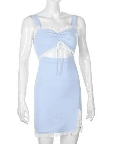 Own Saviour Frill Cut Out Dress