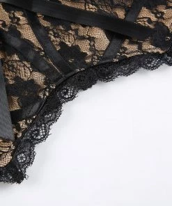 Own Saviour Black Lace Overlay Cami Crop New In