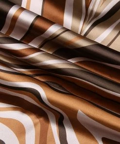 Own Saviour Brown Swirl Midi Skirt