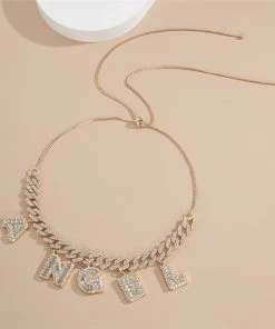 Own Saviour New In BITCH Rhinestone Necklace