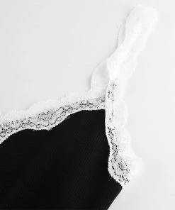 Own Saviour Lace Trim Blue Dress