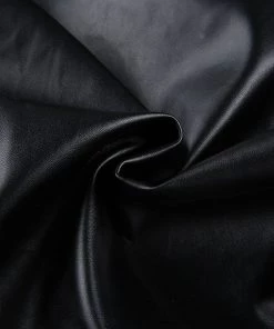 Own Saviour Tees + Tops Black/White Faux Leather Shirt Jacket