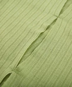 Own Saviour Green Cold Shoulder Point Crop New In