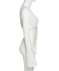 Own Saviour Open Front Crop Tees + Tops