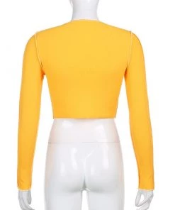 Own Saviour Contrast Tie Up Crop New In