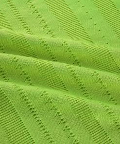 Own Saviour New In Neon Green Crochet Mini Dress