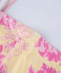 Own Saviour Hawaii Yellow Floral Mini Dress