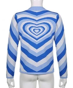 Own Saviour Blue Heart Sweater