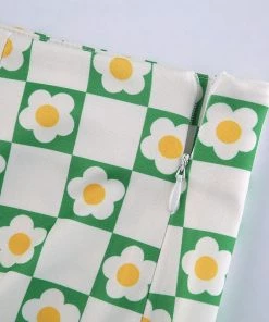 Own Saviour New In Daisy Check Mini Skirt