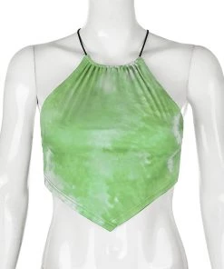 Own Saviour Tie Dye Halter Point Crop