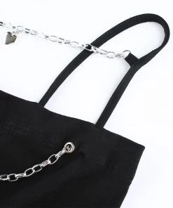 Own Saviour Chain Heart Cami Crop