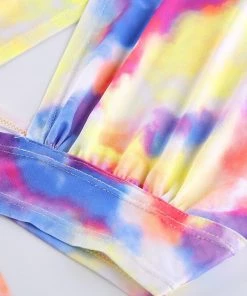 Own Saviour Tie Dye Halter Cross Crop