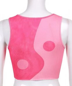 Own Saviour Pink Yin Yang Vest Crop New In