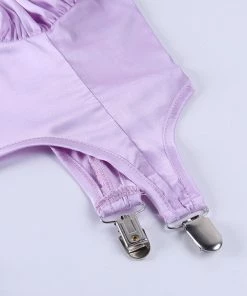 Own Saviour Purple Suspender Top Tees + Tops