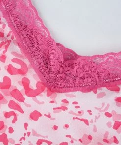 Own Saviour Colour Leopard Frill Cami Crop