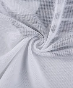 Own Saviour White Ribs Mesh Crop New In