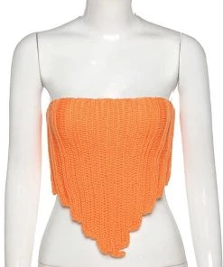 Own Saviour Knitted Point Tube Top