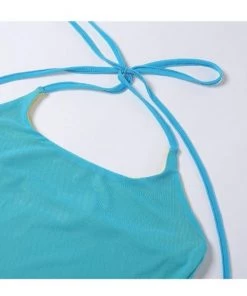 Own Saviour Holo Ruched Halter Dress New In