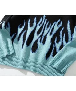 Own Saviour Oversize Flame Sweater Jumper New In