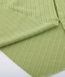 Own Saviour Green Cold Shoulder Point Crop New In