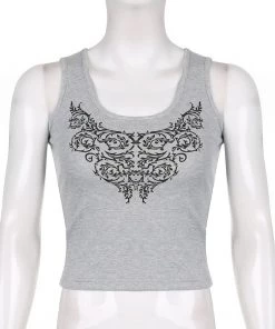 Own Saviour Royal Print Vest Crop