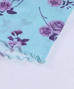 Own Saviour Pink Blue Rose Cami Crop