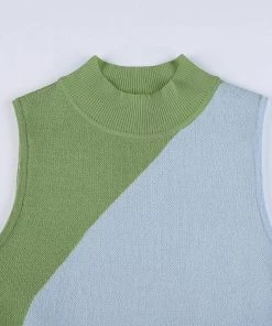 Own Saviour Blue Green Splice Yin Dress New In