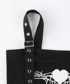 Own Saviour Heart Buckle Crop