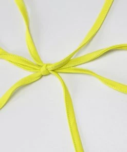 Own Saviour Yellow Chain Halter Mini Dress New In