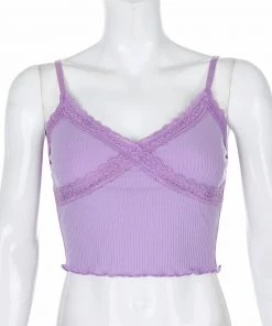 Own Saviour Neon Lace Frill Cami Crop New In