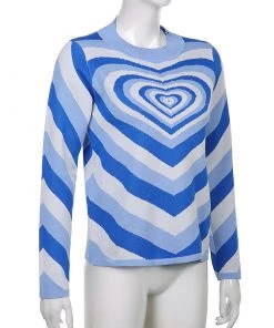 Own Saviour Blue Heart Sweater
