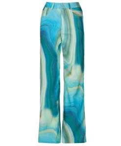 Own Saviour Blue Marble Pants