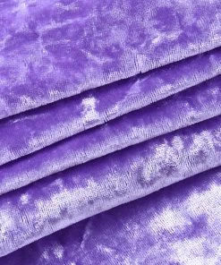 Own Saviour Purple Velvet Strapless Mini Dress