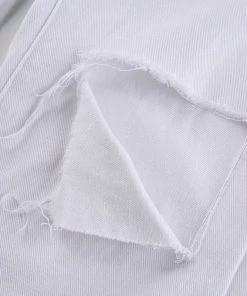 Own Saviour White Split Cut Jeans