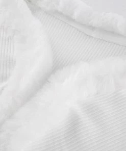 Own Saviour New In White Faux Fur Cardi
