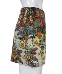 Own Saviour New In Vintage Look Floral Skirt