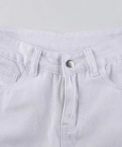 Own Saviour White Split Cut Jeans