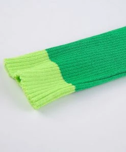 Own Saviour Green Heart Ribbed Sweater