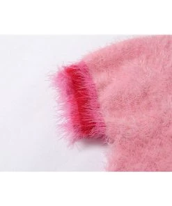 Own Saviour Fuzzy Cherry Knit Crop New In