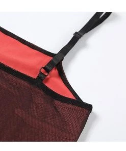 Own Saviour Red Holo Mini Dress Dresses + Sets