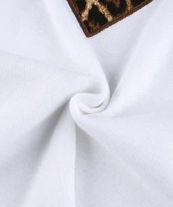 Own Saviour Colour Leopard Heart Raglan Cro