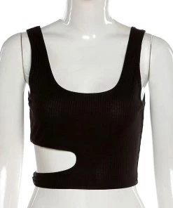 Own Saviour Cut Out Ring Vest Crop