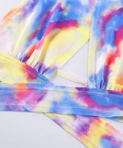 Own Saviour Tie Dye Halter Cross Crop