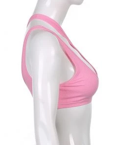 Own Saviour Pink One Shoulder Crop New In